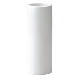 K-E I GREENHOUSE Monochrome Flower Base Vase 001-C-W White