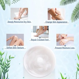 Foot Cream with 2% Salicylic Acid for Dry Cracked Heels, Heel Care Cream, 5.29 Oz, Skin Moisturizer
