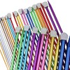 Coloured Knitting Needles Aluminium Metal Knit Pins 3.25mm x 35cm