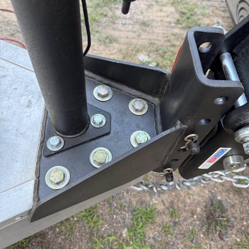 Vertical Channel Weld On Tongue Adapter for Trailer A-Frames -