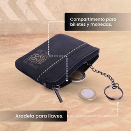 Route 66 - Mens Leather Wallet (RFID Protection) Slim Design - Card Holder - Wallet for Men - Black, Medium