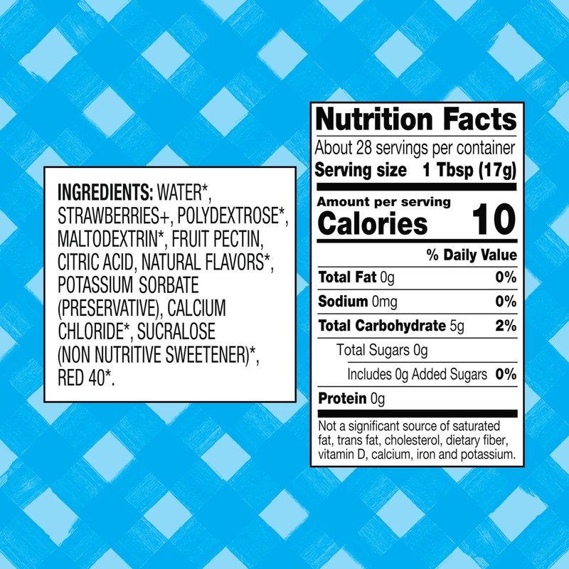 Smucker’s Sugar Free Strawberry Squeezable Jam, 16.5 Ounce (Pack of