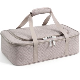 MIAOJIE Insulated Casserole Carrier - Portable Casserole Carrier for Hot or Cold Food, Lasagna Holder for Parties,Picnic,Cookouts,Traveling - Fits 9" x 13" Baking Dish (Grey)