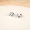 G23 Titanium CZ Stud Earrings for Sensitive Ears, Pure Titanium