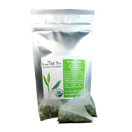 Organic Dragon Well , a classic Chinese Green tea distinguished by its color , shape and taste 16 tea bags