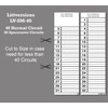 Littversions 40 Circuits 2 Pack Vinyl Circuit Breaker Panel Directory