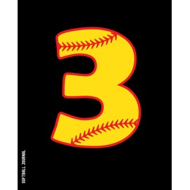 Softball Journal #3: College Ruled Composition Notebook | 110 Pages | Black