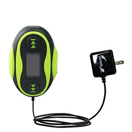 Gomadic Intelligent Compact AC Home Wall Charger Suitable for The QQ-Tech Waterproof MP3 Player - High Output Power with a Convenient, Foldable Plug Design - Uses TipExchange Technology