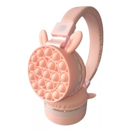 Maíz Audifonos Bluetooth Diadema Conejo Orejas Kawaii Pop It