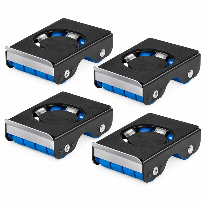 Furniture Moving Rollers for Heavy Item Transport – 4-Piece Sliding