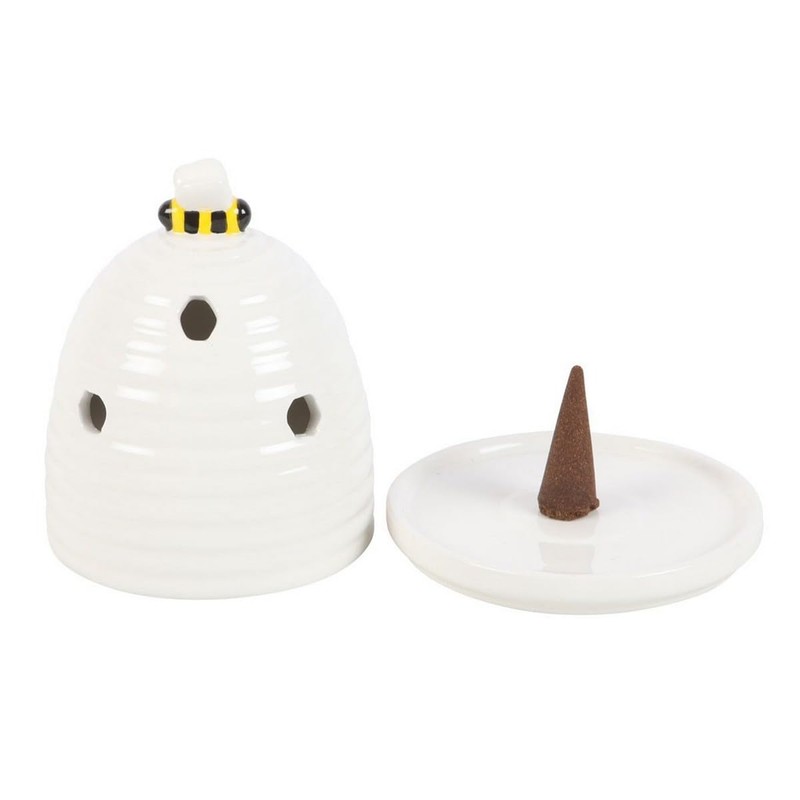 Beehive Ceramic Incense Holder: Charming Decor & Sensory Experience -