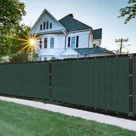 FLORALEAF 5' x 29' Privacy Screen Fence Windscreen Mesh Shade Net Cover Heavy Duty Fencing 90% Blockage for Outdoor Wall Garden Yard Backyard - Custom Size Available