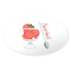 CafePress Sorbet Sticker Oval Car Bumper Sticker