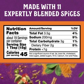 Patak's Vindaloo Spice Paste, Hot Indian Curry with 11 Expertly Blended Spices, Gluten-Free & Vegan, Flavorful Base for Chicken, Seafood, Vegetables & More, 10 oz Jar, 6-Pack