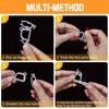 TITE 100 PCS Mini Plastic Gutter Hanging Hooks Outdoor Christmas