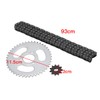 Tiardey Front and Rear T8F Sprocket Chain Set Steel Replacement