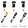 MEISO Pack of 6 Collets Adapter, Collet for Straight Grinders,