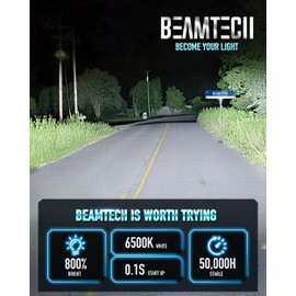 BEAMTECH 9006 Bulb, Fit For 1987-2005 LeSabre, 1999-2004 S10, 1996-2023 Express 2500 3500 Savana 2500 3500, Pack of 2