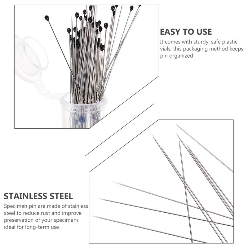 POPETPOP Collection Ornament Kits 200Pcs Stainless Steel Specimen Entomology Dissection