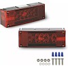 Wellmax 12V LED Trailer Lights, Submersible and Waterproof Low Profile...