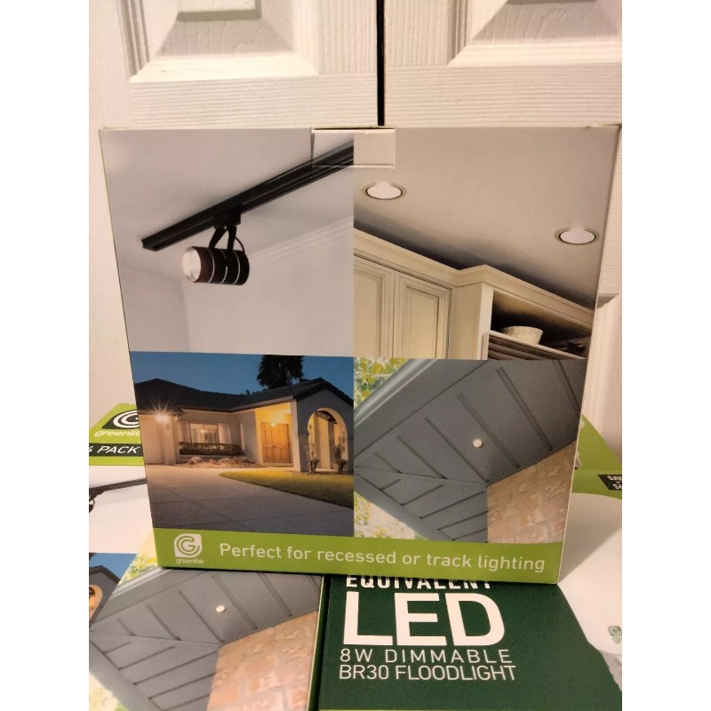 Greenlite 4 Greenlite LED BR30 Floodlight 8w = 65w 3000k