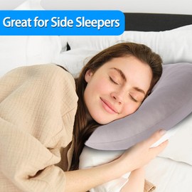 Tomtary Donut Pillow Ear Piercing Pillow for Side Sleepers Adjustable Filling Pressure Reduces Ear Pillow with Hole CNH Piercing Pillow Doughnut for Washed Cotton Earring Pillow (Grey)