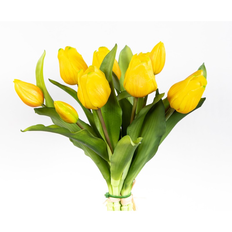 Natural Real Touch Tulip Bunch 32 x 26 cm with