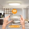 BLNAN LED Flush Mount Ceiling Light with Remote Control, 15.4