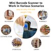 LENVII Mini Wireless Barcode Scanner Bluetooth 3-in-1 Portable Barcode Reader