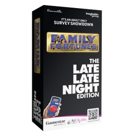Imagination Gaming Late Late Night Family Fortunes Card Game, Get Ready for a Family Showdown, 150 Question Cards, 50 Fast Money Cards, Complementary App with Sound Effects from the Show