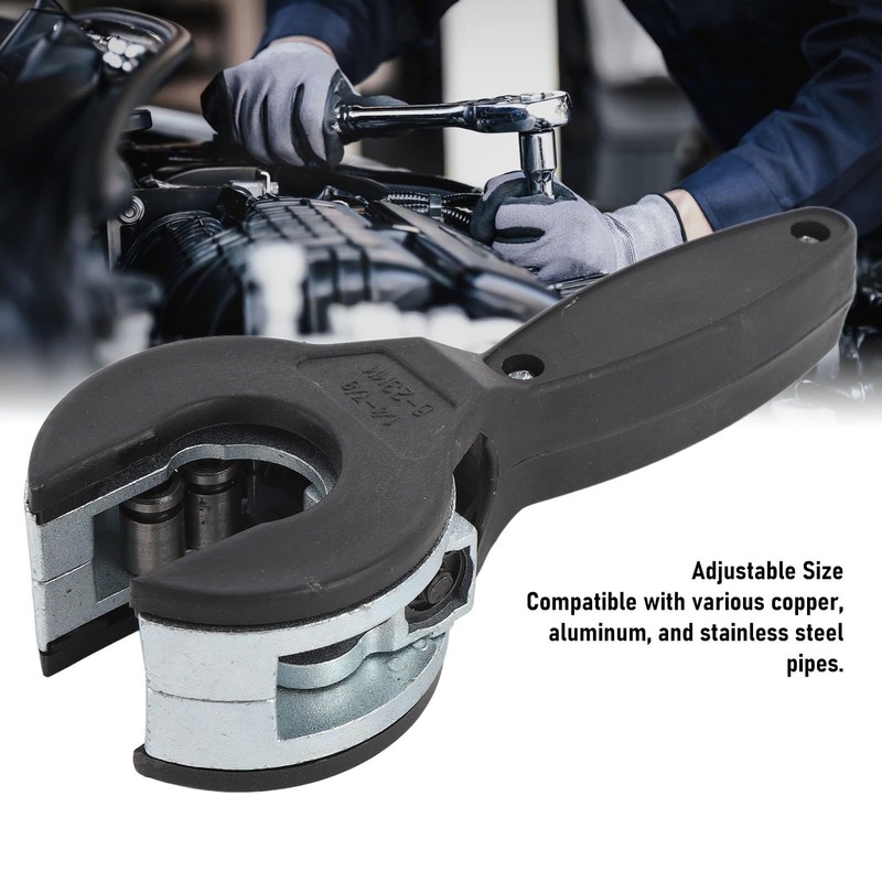 Ratcheting Tube Cutter, Adjustable Size Metal Ratcheting Pipe Cutter with