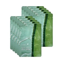 Kim Jeong-moon Aloe Cure Aloe Slice Jelly Mask Jeju Edition 30ml 10 Sheets Ss / 김정문알로에 큐어 알로에 슬라이스 젤리 마스크 제주 에디션 30ml 10매 Ss