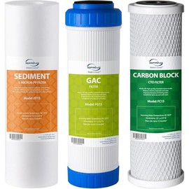 iSpring F3 – Cartucho de filtro de agua de repuesto con certificación NSF, prefiltrado de 6 meses, compatible con sistemas estándar de ósmosis inversa