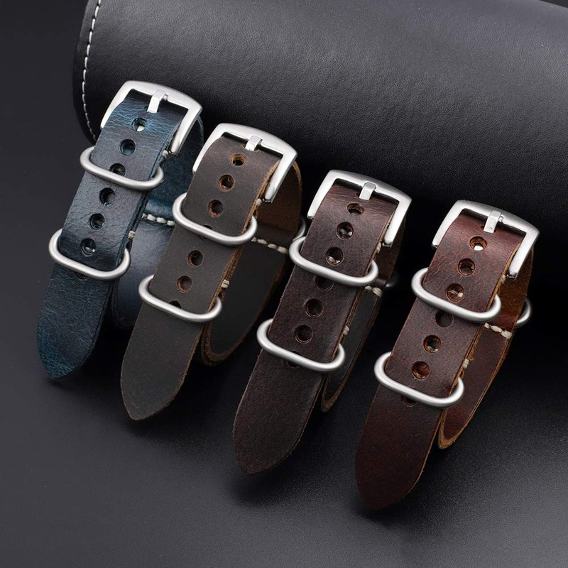 [Onthelevel] Watch Strap Genuine Leather Nato Zulu 20mm 22mm 24mm