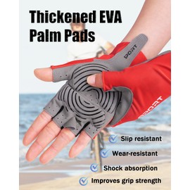 Nothing burger Fingerless Cycling Gloves, Lightweight Anti-Slip Fingerless Gloves, Shock-Absorbing Half Finger Glove for Men & Women - Ideal for Road Cycling, Training, Workout & Outdoor Activities