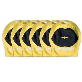Cocostar Black Lip Mask, 0.1 oz (3 g) x 6 Bags Set Lip Pack Lip Care Lip Care Lip Dry Moisturizing Lip Care Hydrogel Korean Cosmetics Face Pack Beauty Mask Pack Skin Care for Sensitive Skin