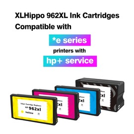 962XL 962 Ink for HP 962XL Ink Cartridges Combo Pack Compatible for HP Ink 962 HP962xl, Work with HP OfficeJet Pro 9015e 9018e 9025e 9010 9020 9015 9018 9025 Printer with hp+ Service
