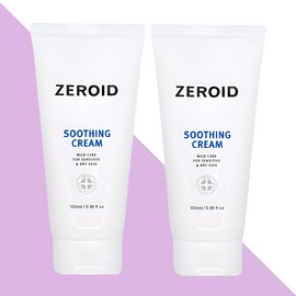 Zeroid Soothing Cream Moisturizing 100mlX2 Box / 제로이드 수딩 크림 수분 보습 100mlX2박스