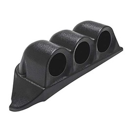 GlowShift Black Triple Dashboard Gauge Pod Compatible with Ford Super Duty F-250 F-350 Power Stroke 1999-2007 - ABS Plastic - Mounts (3) 2-1/16" (52mm) Gauges to Truck's Dash