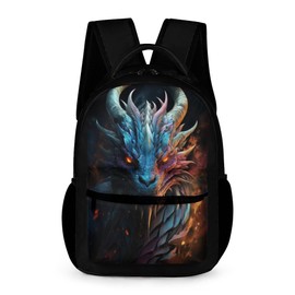 BOBA BLANKET Dragon Boys Backpack Cute Schoolbag for Kids Teens Middle College Travel Laptop Backpack for Women Men