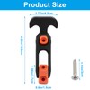Cionyce Rubber Flexible T-Handle Draw Latches， Toolbox Cooler Latch for