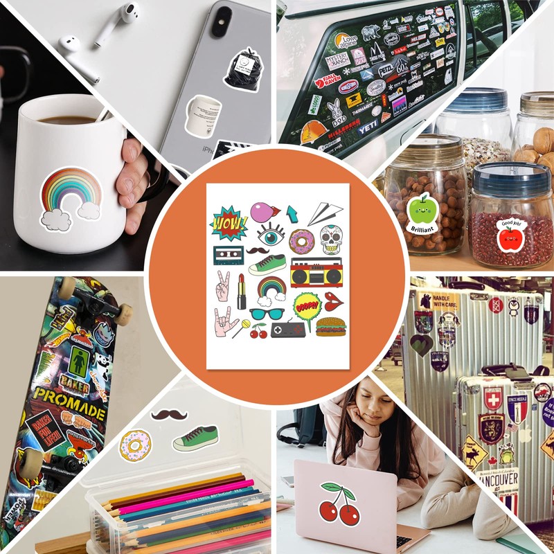HTVRONT Sublimation Sticker Paper 20Pcs Waterproof - Sticker Paper 8.5''x11''