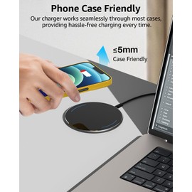 Wireless 15W Max Fast Charging Pad Compatible with Xiaomi Xiaomi Redmi Note 11 Pro Phones & Accessories Plus 5ft Cable Included (No AC Adapter)