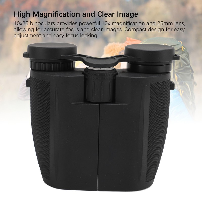 10x25 Compact Binoculars for Bird Watching Accurate Focus Adjustable Pupil