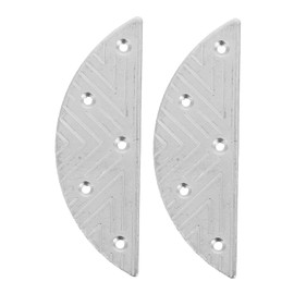 COLLBATH 1pair Heavy-duty Metal Heel Repair Plates Shoe Sole Grip Pads for Men's Boots Shoes