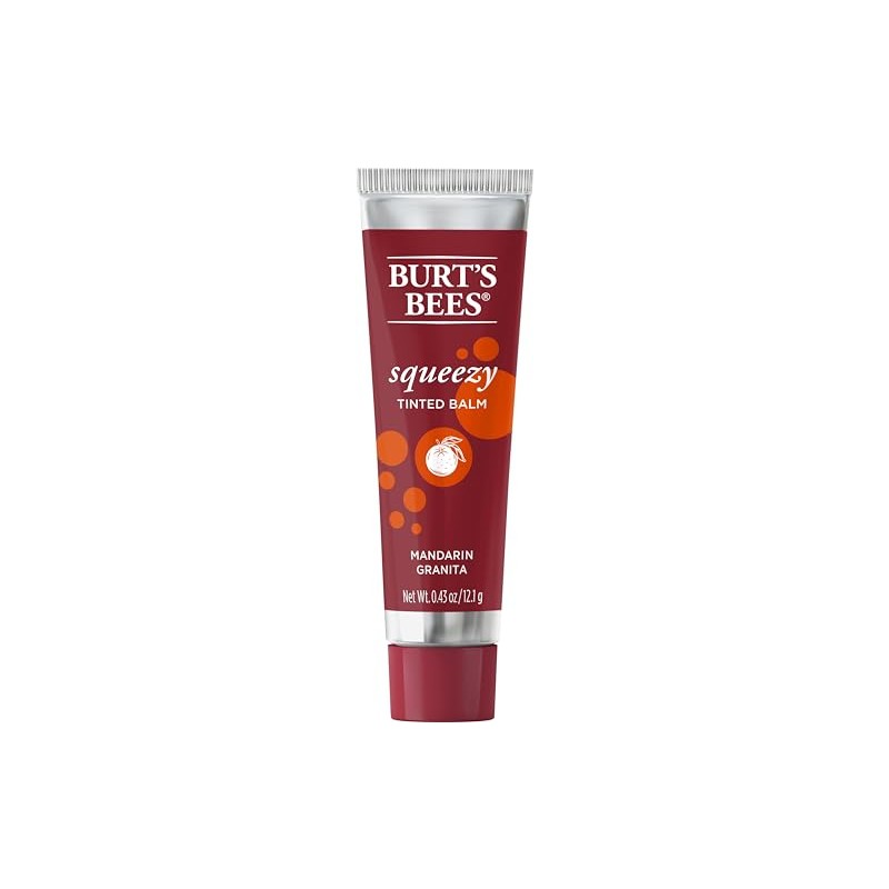 Burts Bees Mandarin Granita Squeezy - Bálsamo labial tintado, 0.43