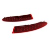 2x Red Lens Rear Bumper Reflector LED Tail Stop Brake