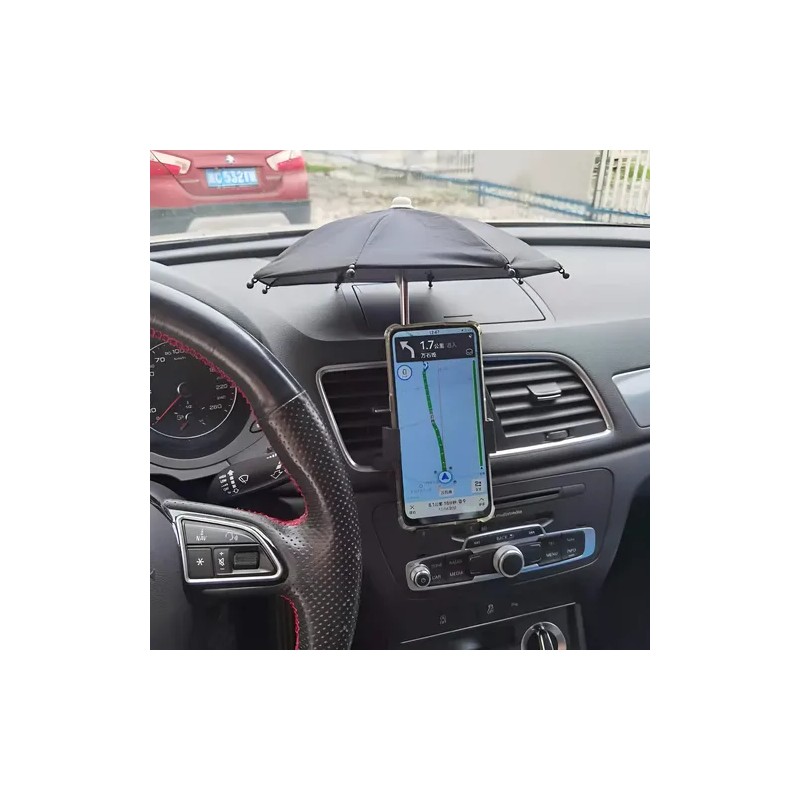 Soporte Para Sombrilla Para Teléfono Celular Para Auto Negro