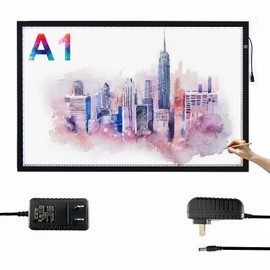 A1(34.6in X 23.6in) Extra Large Tracing LED Light Pad Kits for Diamond Art, Sketching, Painting - 5 Levles Adjustable Brightness, Sketching, Tracing - DIY Diamond Art Light Box - No mesh No dot