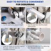 Deburring Tool for Plastic Pipe, Professional PVC Pipe Reamer Deburrs